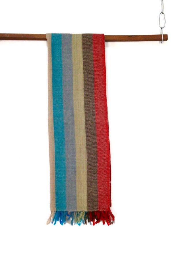 Wool – striped – multi-coloured - Image 2